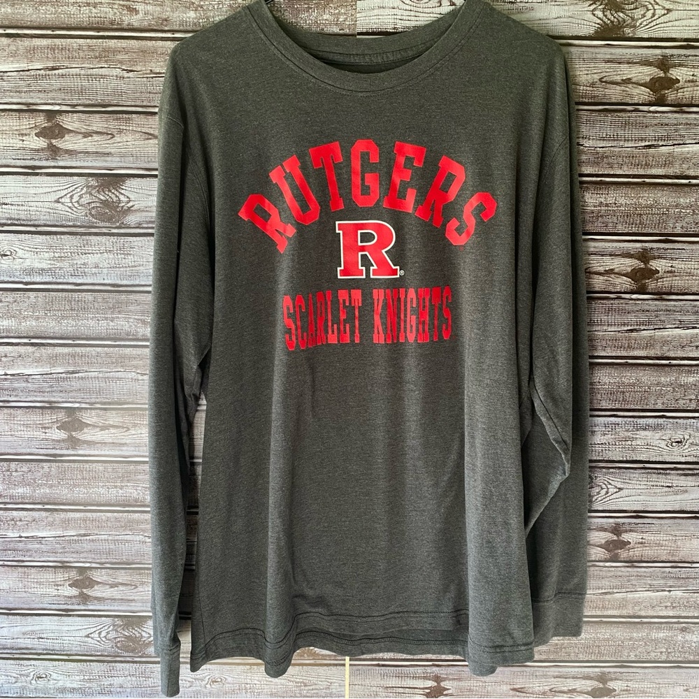 Rutgers Men's Scarlet Knights Long-Sleeved Shirt Size XL